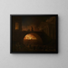 L'incendie de Rome - Hubert Robert — framed artwork on a wall
