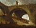 The Old Bridge - Hubert Robert — artwork view