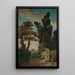 The Swing - Hubert Robert — framed artwork on a wall