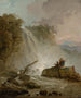 Cascade with draftsman - Hubert Robert — artwork view
