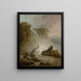 Cascade with draftsman - Hubert Robert — framed artwork on a wall