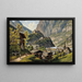 View of Werfen - Hubert Sattler — framed artwork on a wall