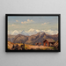 View from Gamskogel in Gastein - Hubert Sattler — framed artwork on a wall