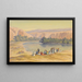 Scene of bathing - Hubert Sattler — framed artwork on a wall
