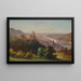 View of Heidelberg - Hubert Sattler — framed artwork on a wall