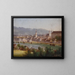 View of Linz - Hubert Sattler — framed artwork on a wall