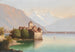 View of Chillon Castle on Lake Geneva - Hubert Sattler — artwork view