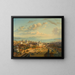 Constantinople painting from the Beyazit fire tower - Hubert Sattler — framed artwork on a wall