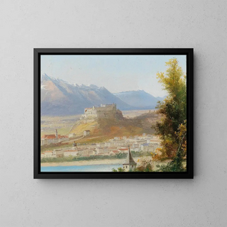 Forteresse de Hohensalzburg - Hubert Sattler — framed artwork on a wall