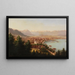 View of the city of Bregenz - Hubert Sattler — framed artwork on a wall