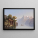 the Chapel of Tell on Lake of the Four Cantons - Hubert Sattler — framed artwork on a wall