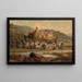 View of Heidelberg - Hubert Sattler — framed artwork on a wall
