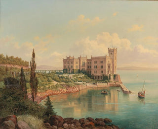 View of Miramare Castle near Trieste - Hubert Sattler — artwork view