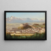 View of Salzburg - Hubert Sattler — framed artwork on a wall