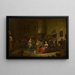 Festivities in a Tavern - Hubert van Ravesteyn — framed artwork on a wall