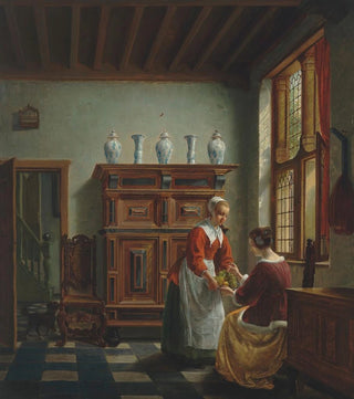 Hubertus van Hove - A maid serving fruit.webp