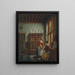 a Servant Serving Fruits - Hubertus van Hove — framed artwork on a wall