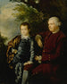Portrait of a gentleman and a boy in a landscape - Hugh Barron — artwork view