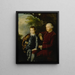Portrait of a gentleman and a boy in a landscape - Hugh Barron — framed artwork on a wall
