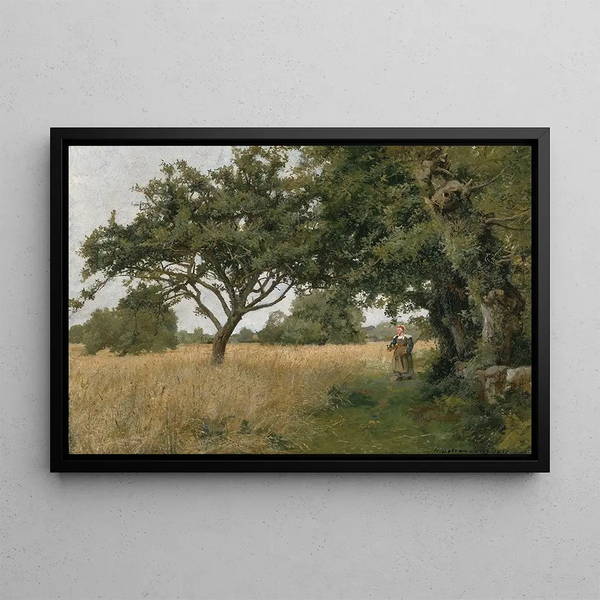 Landscape of Brittany - Hugh Bolton Jones — framed artwork on a wall