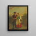 A boy and his daughter - Hugh Cameron — framed artwork on a wall