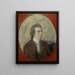 Portrait of Thomas Roberts 1748-1777 Artist - Hugh Douglas Hamilton — framed artwork on a wall