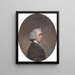 Portrait of a divine, Reverend Philip Wodehouse, prebendary of Norwich - Hugh Douglas Hamilton — framed artwork on a wall