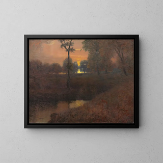 Evening - Hugh Huntington Howard — framed artwork on a wall