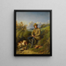 An American athlete - Hugh Newell — framed artwork on a wall