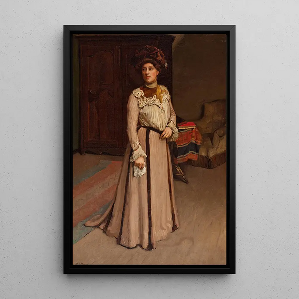 A lady from Cleveland, United States - Hugh Ramsay — framed artwork on a wall