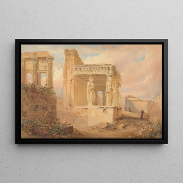 L'Érechthéion Athens - Hugh William Williams — framed artwork on a wall