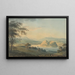 View of the city and Dumbarton Castle - Hugh William Williams — framed artwork on a wall