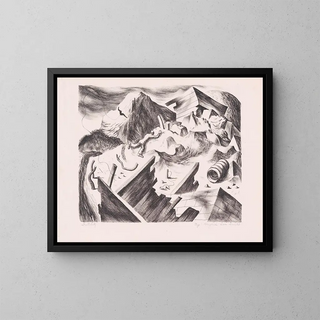 Futilité - Hughie Lee-Smith — framed artwork on a wall