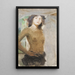 Study of a Young Nude Girl - Hugo Boettinger — framed artwork on a wall