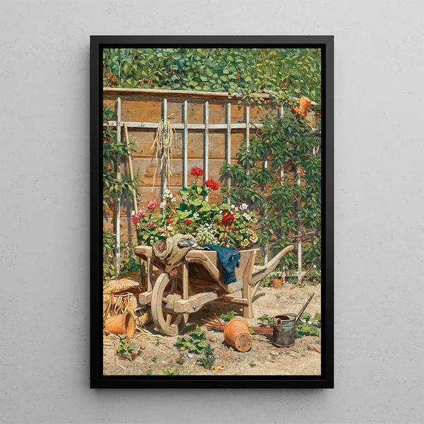 Garden Idylle - Hugo Charlemont — framed artwork on a wall