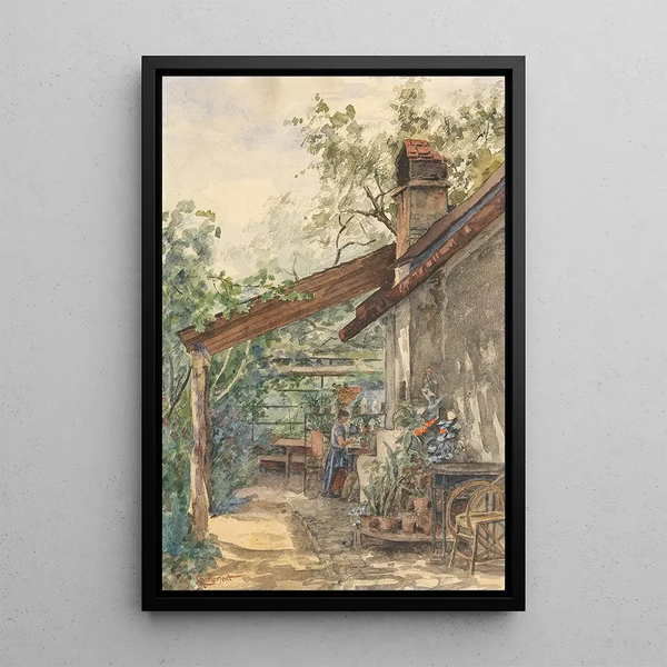 Deposit of Plants - Hugo Charlemont — framed artwork on a wall