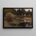 a painting "Un Étang de Nénuphars au Crépuscule" by Hugo Darnaut — framed artwork on a wall