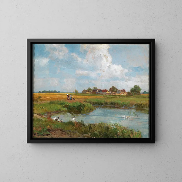 Summer Day - Hugo Darnaut — framed artwork on a wall