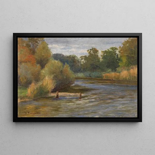 Landscape Study - Hugo Darnaut — framed artwork on a wall