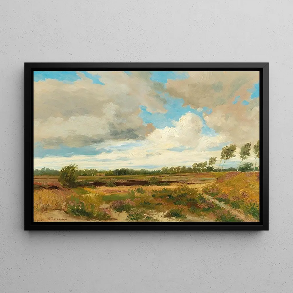 Lande - Hugo Darnaut — framed artwork on a wall