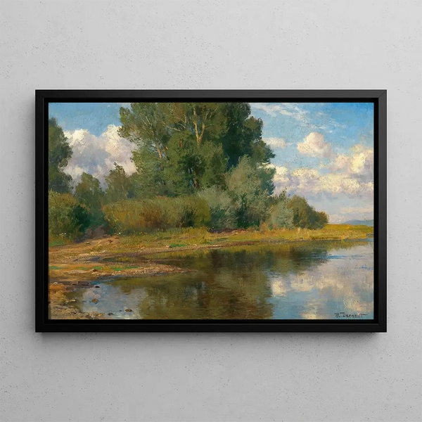 Moravian Pattern Painting - Hugo Darnaut — framed artwork on a wall