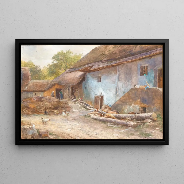 Ferme de Basse-Autriche - Hugo Darnaut — framed artwork on a wall