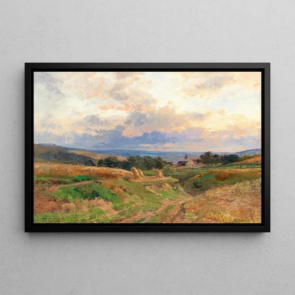 To the West of Vienna - Hugo Darnaut — framed artwork on a wall