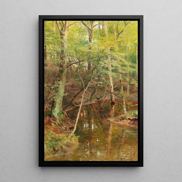 Stream Forest - Hugo Darnaut — framed artwork on a wall