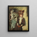 Portrait painting of a lady - Hugo Freiherr von Habermann — framed artwork on a wall