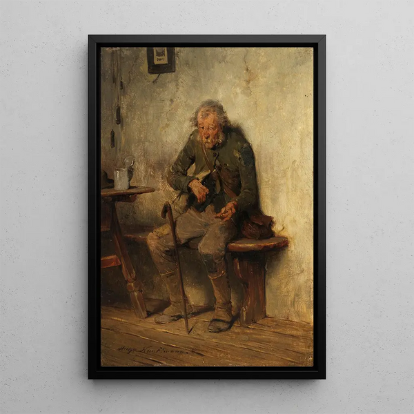 The Last Sou - Hugo Kauffmann — framed artwork on a wall