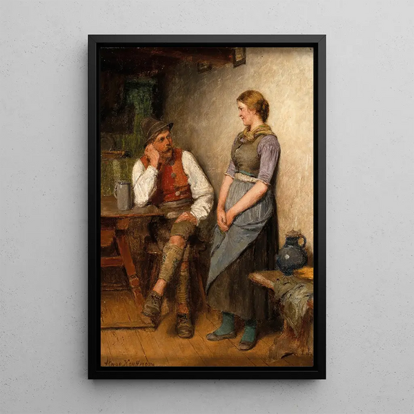 L'admirateur - Hugo Kauffmann — framed artwork on a wall
