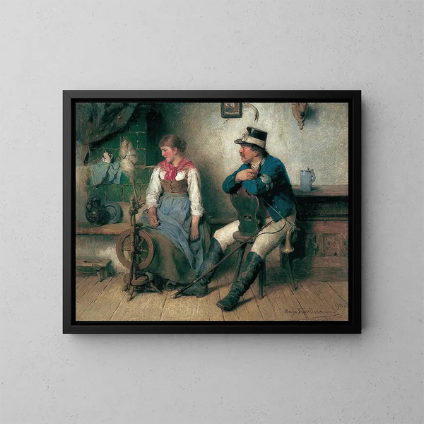 Approche prudente - Hugo Kauffmann — framed artwork on a wall