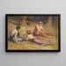 Les Trois Grâces dans un pré - Hugo Löffler — framed artwork on a wall