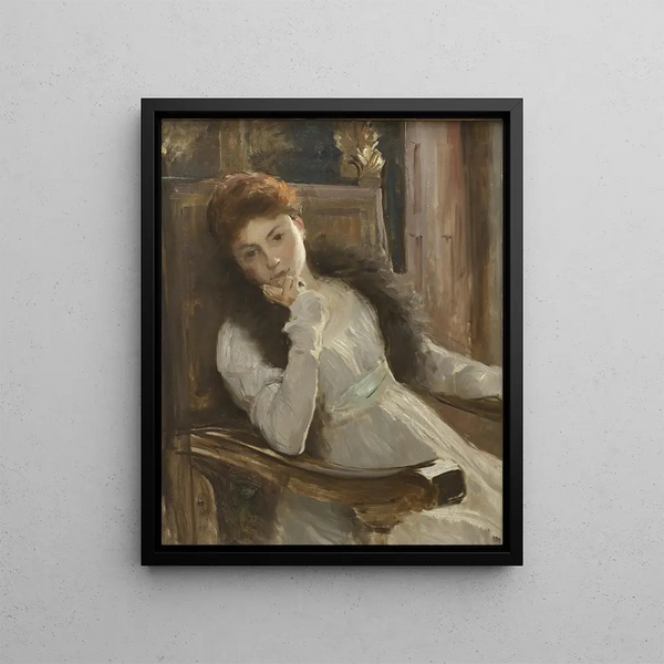 Mademoiselle Pourtalès - Hugo Salmson — framed artwork on a wall